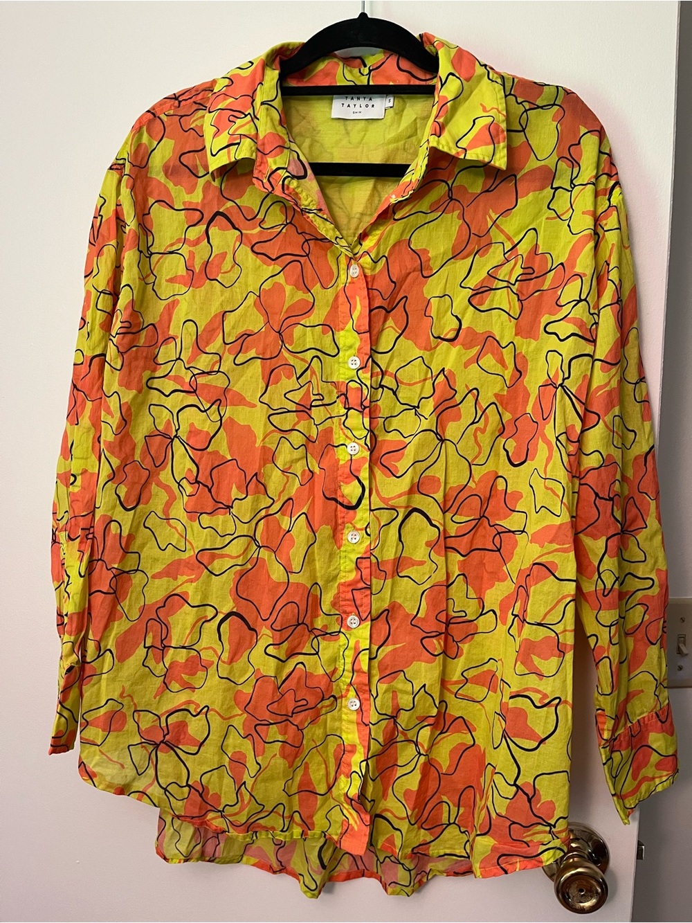 TANYA TAYLOR Calandra Top 100% Cotton size S - Picture 7 of 12
